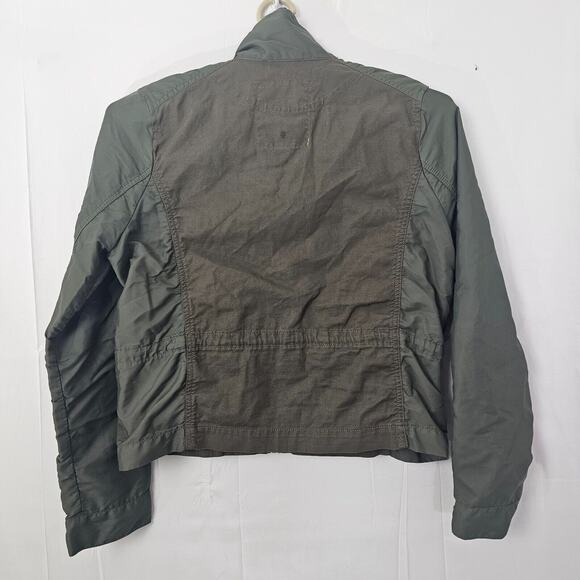 Lucky Brand Clothing Military Style Jacket Army Green Womens Large 06-KH1 - Picture 5 of 10
